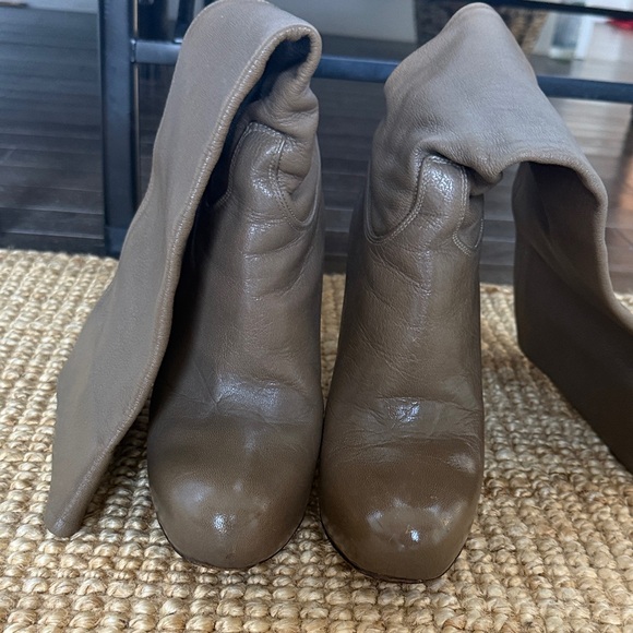 Bally Taupe Heeled Boots - Picture 2 of 6
